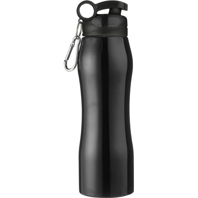 ARWEN nerezová láhev na pití s karabinou, 750 ml, černá ARWEN nerezová láhev na pití s karabinou, 750 ml, černá